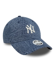 New Era Navy Acid Denim Neyyan 100% Cotton Hat - Image 3 of 5