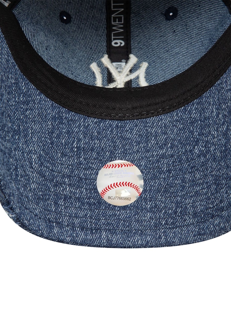 New Era Navy Acid Denim Neyyan 100% Cotton Hat - Image 5 of 5