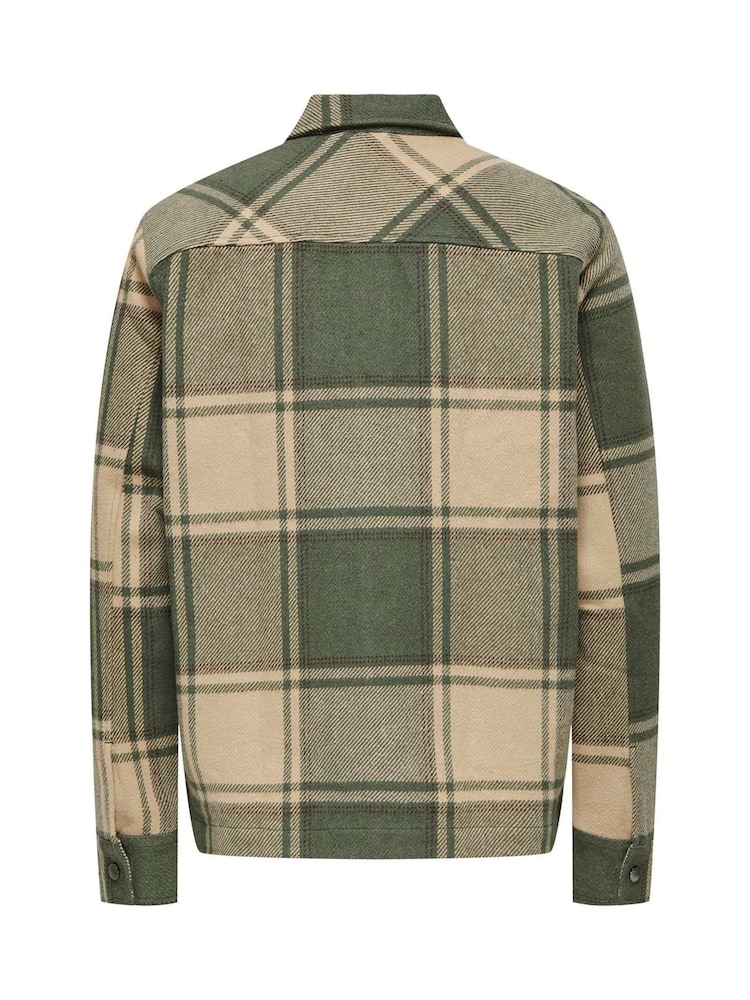 Only & Sons Checked dolg rokav; z dolgimi rokavi Button Over srajce - Slika 7 iz 7 Only & Sons Checked dolg rokav; z dolgimi rokavi Button Over srajce - Slika 7 iz 7