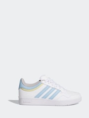 adidas White Hoops Mid Trainers - Image 1 of 9