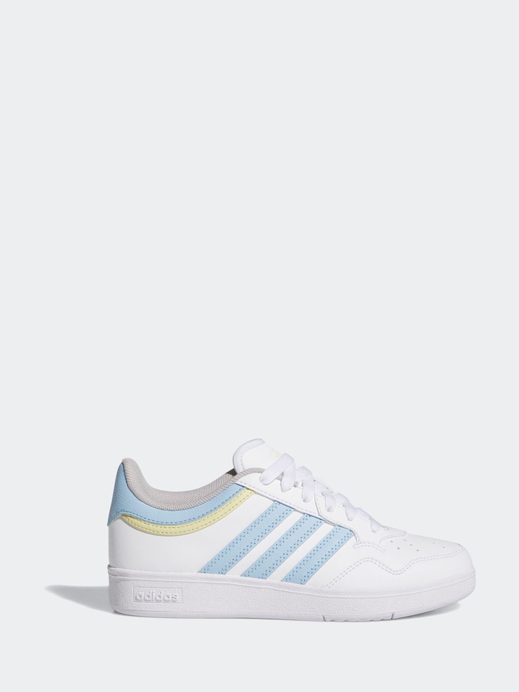 adidas White Hoops Mid Trainers - Image 1 of 9