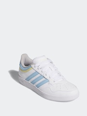 adidas White Hoops Mid Trainers - Image 2 of 9