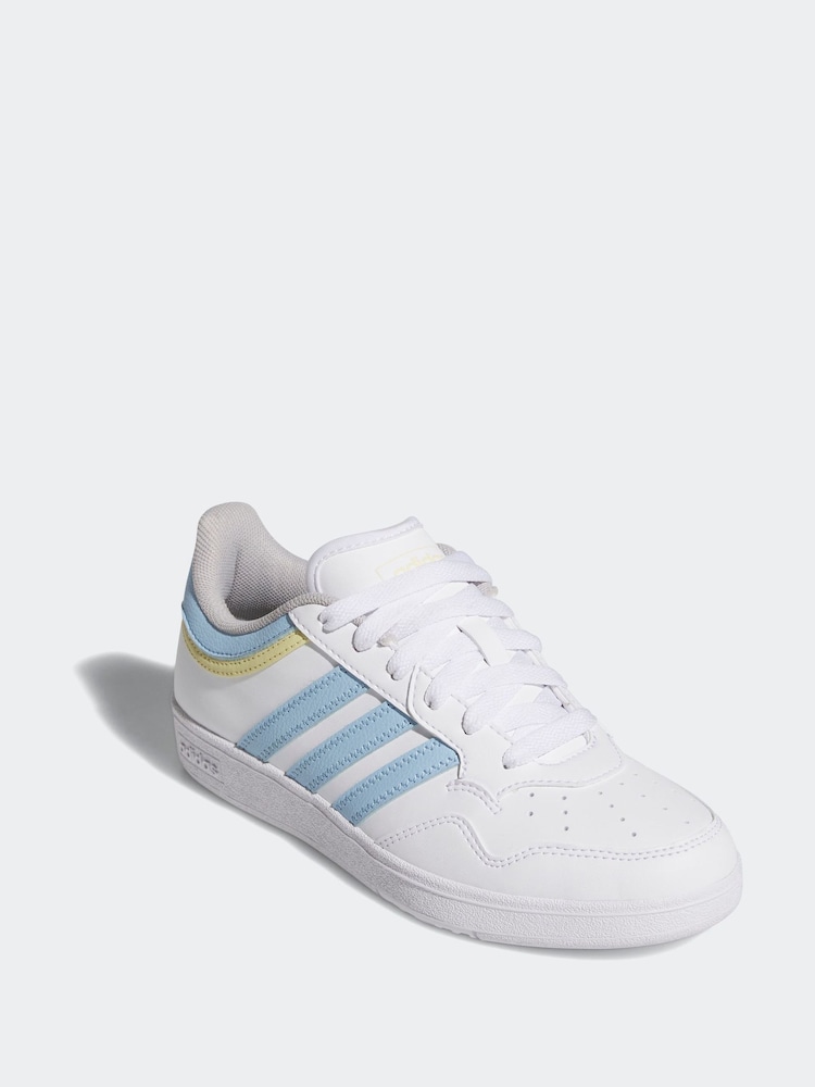 adidas White Hoops Mid Trainers - Image 2 of 9