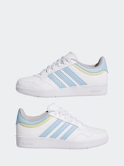 adidas White Hoops Mid Trainers - Image 3 of 9