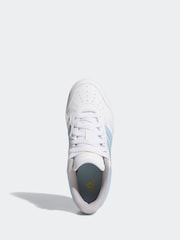 adidas White Hoops Mid Trainers - Image 4 of 9