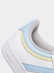 adidas White Hoops Mid Trainers - Image 8 of 9