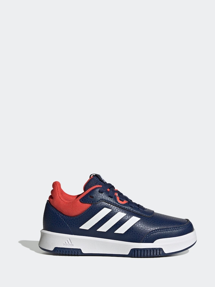 adidas Originals Blue Black Tensaur Sport Lace Up Trainers - Image 1 of 9