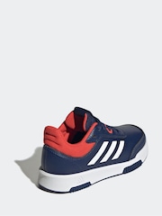 adidas Originals Blue Black Tensaur Sport Lace Up Trainers - Image 4 of 9