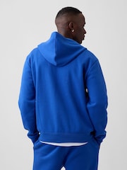 Ljust Blå - Gap Relaxed Logo Zip-Huvtröja - Bild 2 av 4