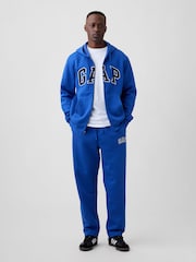 Ljust Blå - Gap Relaxed Logo Zip-Huvtröja - Bild 3 av 4