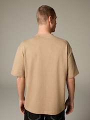 Pedra - Camiseta japonesa com estampa japonesa de modelagem relaxada 100% algodão - Imagem 3 de 9