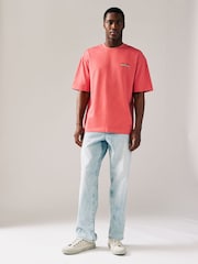 Pink Relaxed Fit Graphic Print Heavy Weight T-Shirt - Image 2 of 10