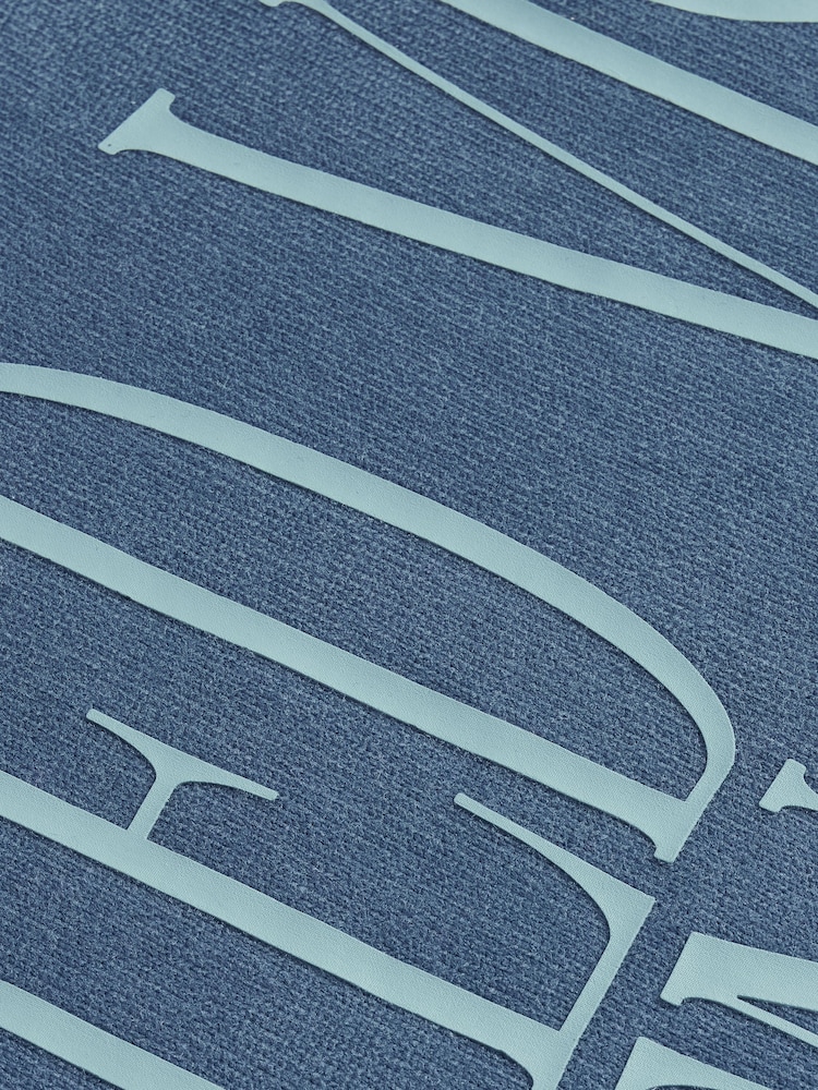 texte Bleu script - Coupe ample - T-shirt épais imprimé graphique - Image 11 of 11