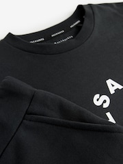 smALLSAINTS Black Boys Tierra 100% Cotton T-Shirt and Sweat Shorts Set - Image 7 of 7