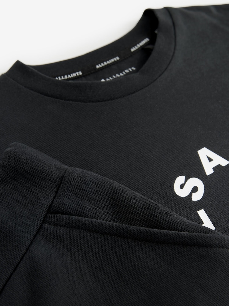 smALLSAINTS Black Boys Tierra 100% Cotton T-Shirt and Sweat Shorts Set - Image 7 of 7