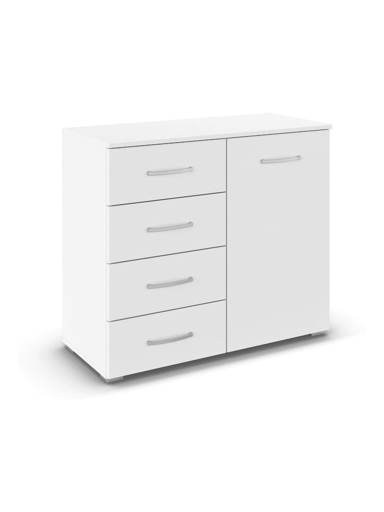 Rauch White Reflection Chest of 4 Drawer Drawers - Image 3 of 3