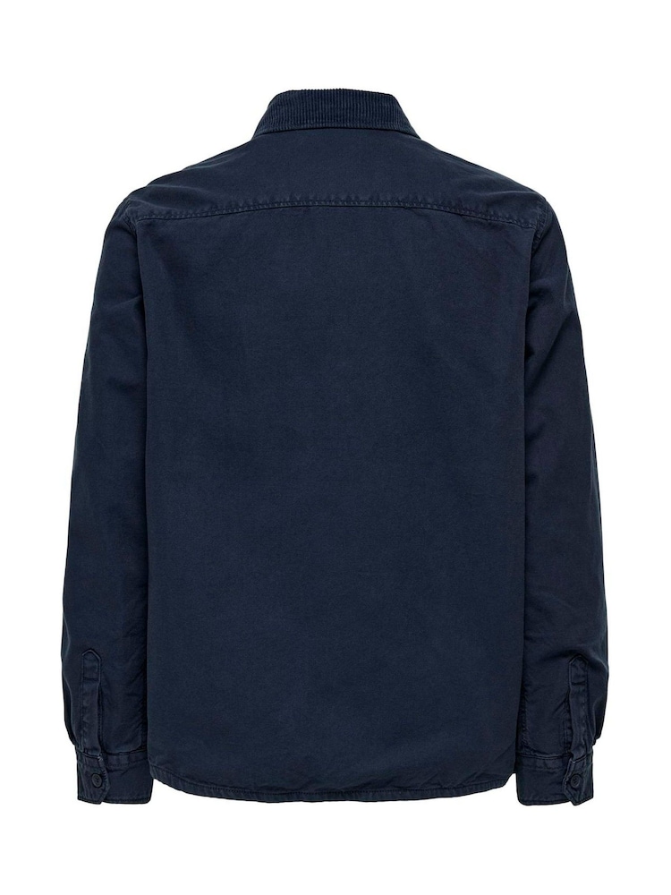 Only & Sons 100% Cotton Washed Canvas Overshirt - Imagen 6 de 6