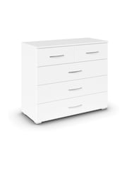 Rauch White Reflection Chest of 5 Drawer Drawers - Image 3 of 3
