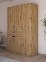 Rauch Natural Laika Wood Semi Fitted 5 Door, 2 Drawer Wardrobe - Image 1 of 4