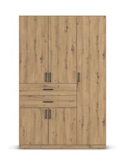 Rauch Natural Laika Wood Semi Fitted 5 Door, 2 Drawer Wardrobe - Image 2 of 4