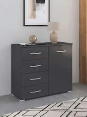 Rauch Grey Reflection Chest of 4 Drawer Drawers - Image 1 of 3