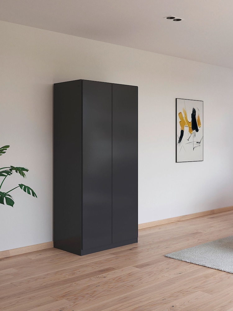 Rauch Grey Fosta Wood Semi Fitted Double Wardrobe - Image 1 of 4