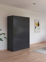 Rauch Grey Fosta Wood Semi Fitted Triple Wardrobe - Image 1 of 4