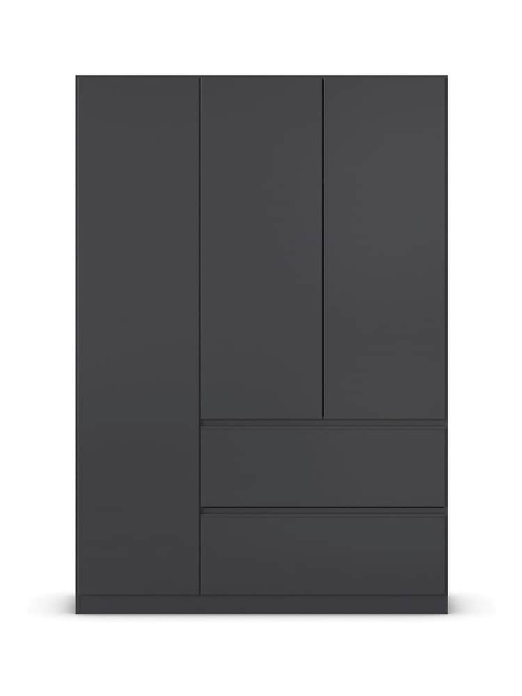 Rauch Grey Fosta Wood Semi Fitted Triple Wardrobe - Image 2 of 4
