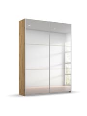 Rauch Natural Reflection Mirror Sliding Semi Fitted 1.3m Sliding Wardrobe with Additional Interior Shelves - Image 3 of 5