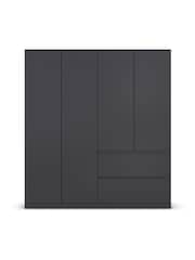 Rauch Grey Fosta Wood Semi Fitted 4 Door Wardrobe - Image 2 of 4