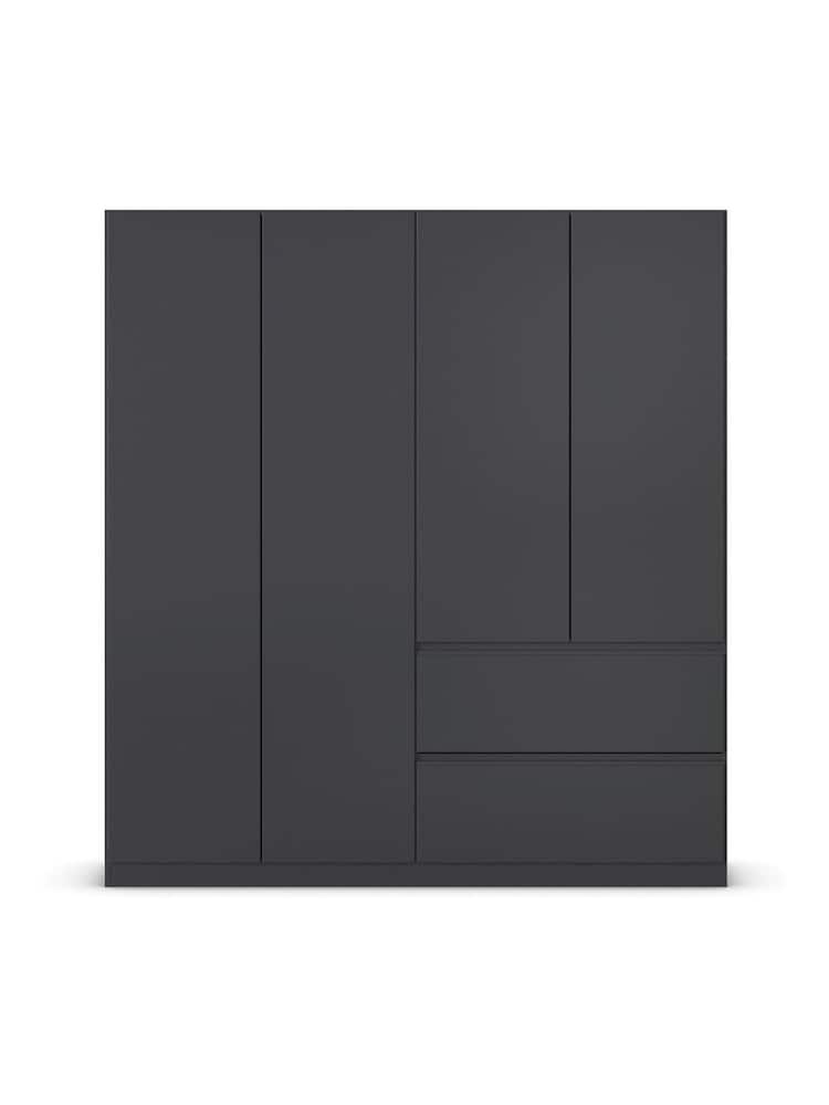 Rauch Grey Fosta Wood Semi Fitted 4 Door Wardrobe - Image 2 of 4