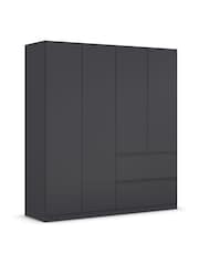 Rauch Grey Fosta Wood Semi Fitted 4 Door Wardrobe - Image 3 of 4