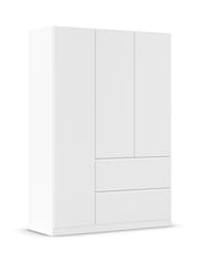 Rauch White Joelle Wood Semi Fitted Triple Wardrobe - Image 3 of 6