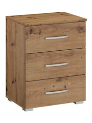 Rauch Natural Reflection 3 Drawer Bedside Table - Image 1 of 2