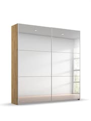 Rauch Natural Reflection Mirror Sliding Semi Fitted 1.8m Sliding Wardrobe with Additional Interior Shelves - Image 3 of 5