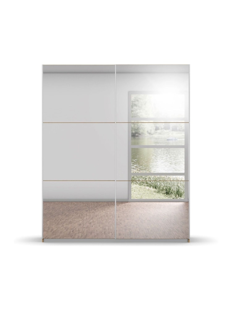 Rauch Natural Reflection Mirror Sliding Semi Fitted 1.8m Sliding Wardrobe - Image 2 of 5