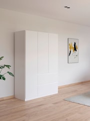 Rauch White Fosta Wood Semi Fitted Triple Wardrobe - Image 1 of 5