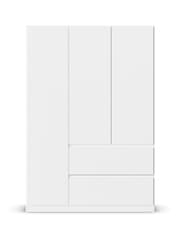 Rauch White Fosta Wood Semi Fitted Triple Wardrobe - Image 2 of 5