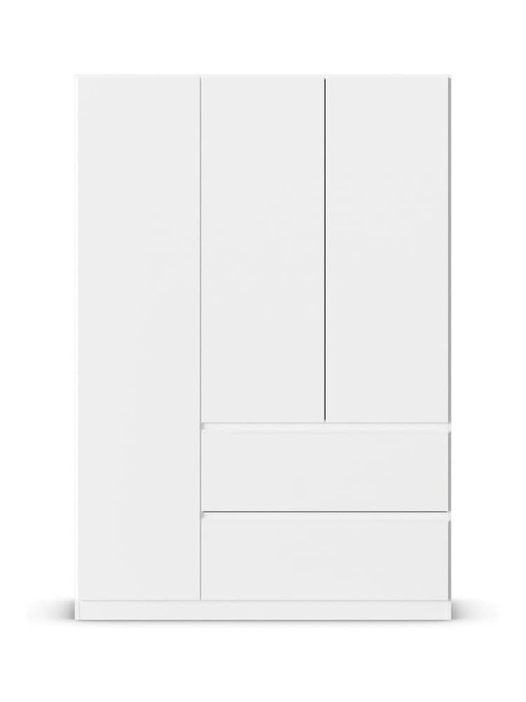 Rauch White Fosta Wood Semi Fitted Triple Wardrobe - Image 2 of 5