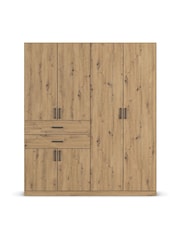 Rauch Natural Laika Wood Semi Fitted 6 Door, 2 Drawer Wardrobe - Image 2 of 4