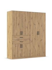 Rauch Natural Laika Wood Semi Fitted 6 Door, 2 Drawer Wardrobe - Image 3 of 4