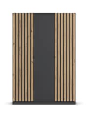 Rauch Grey Genova Wood and Mirror Triple Semi Fitted Wardrobe - Image 2 of 4