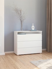 Rauch White Joelle 3 Drawers Chest - Image 1 of 5