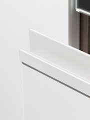 Rauch White Fosta Wood and Mirror Semi Fitted Triple Wardrobe - Image 4 of 6