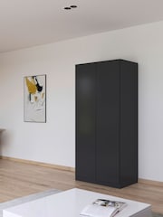 Rauch Grey Oak Fosta Wood Semi Fitted Double Wardrobe - Image 1 of 4
