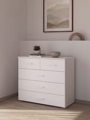 Rauch White Laika Chest of 5 Drawer Drawers - Image 1 of 3