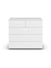 Rauch White Laika Chest of 5 Drawer Drawers - Image 2 of 3