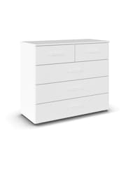 Rauch White Laika Chest of 5 Drawer Drawers - Image 3 of 3