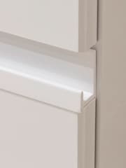 Rauch White Joelle Wood and Mirror 4 Door Semi Fitted Wardrobe - Image 4 of 6