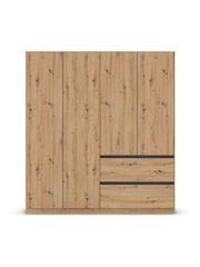 Rauch Natural Fosta Wood Semi Fitted 4 Door Wardrobe - Image 2 of 4